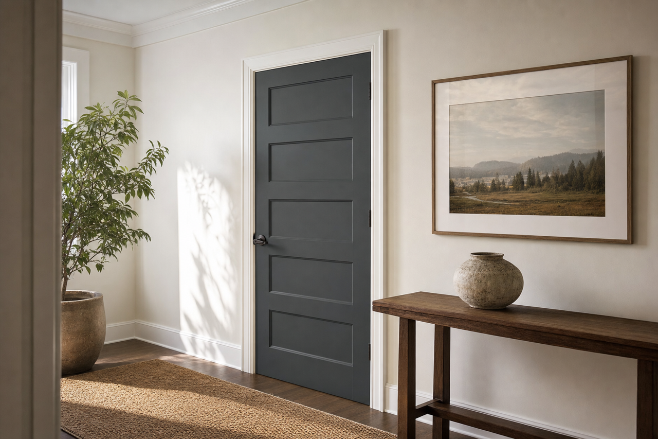 Notre by Benjamin Moore on interior-doors