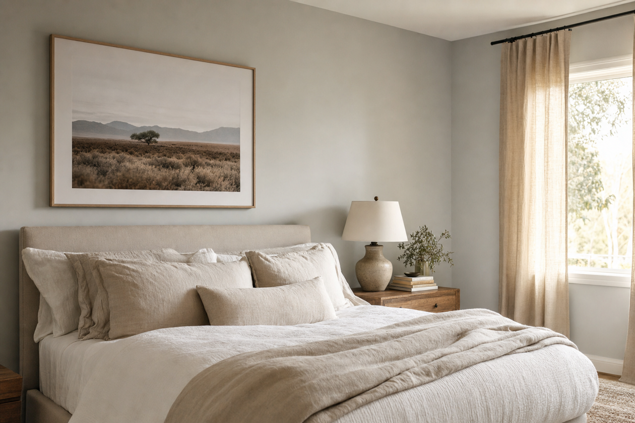 Seersucker by Benjamin Moore on interiors