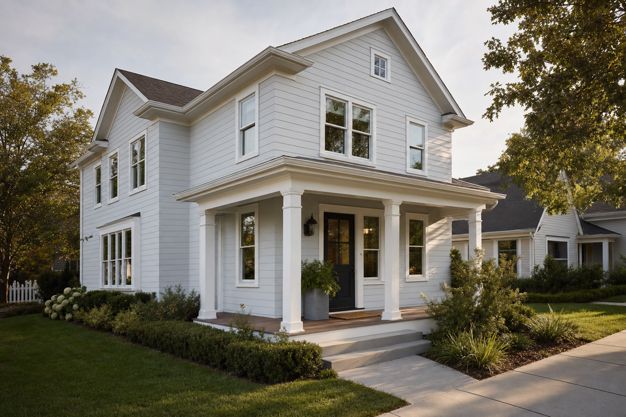 Early by Benjamin Moore on exterior