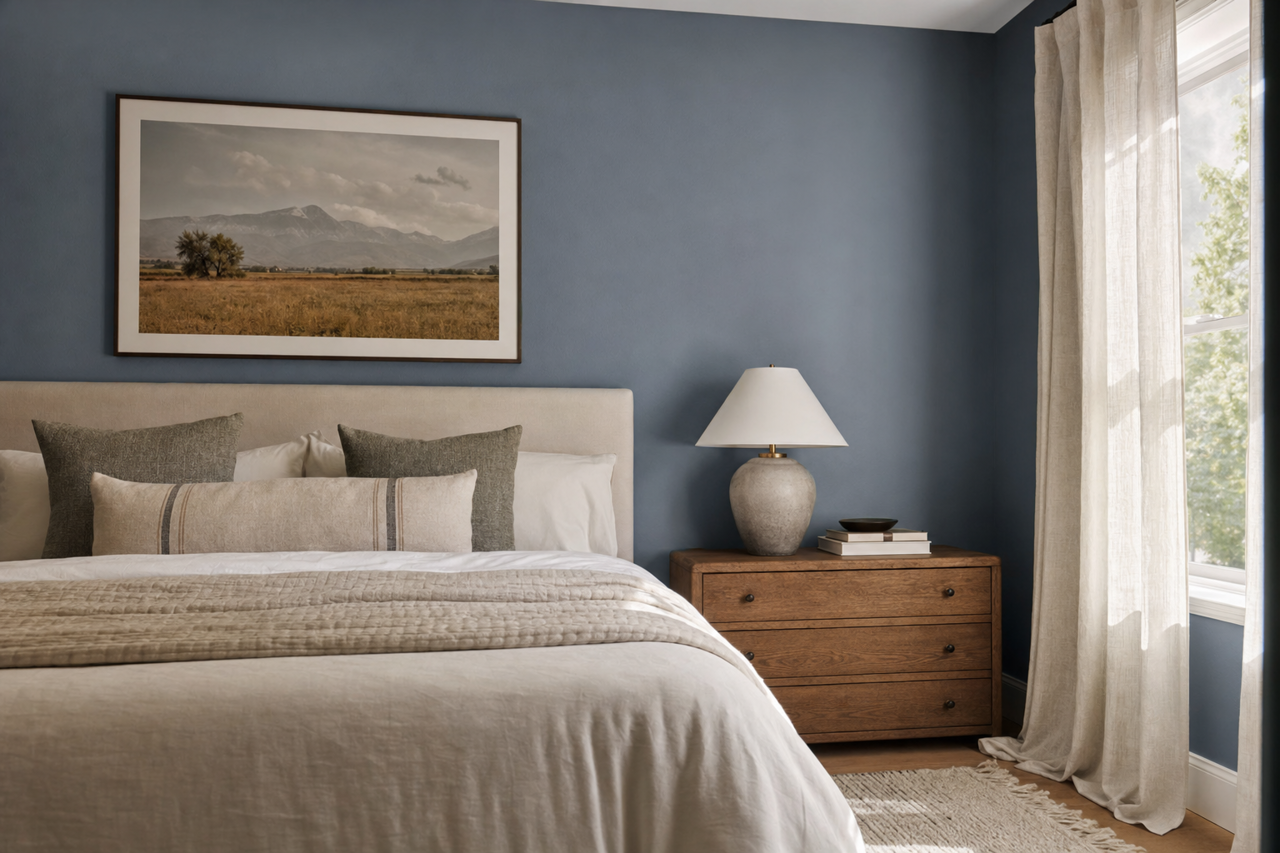 Andes by Benjamin Moore on interiors
