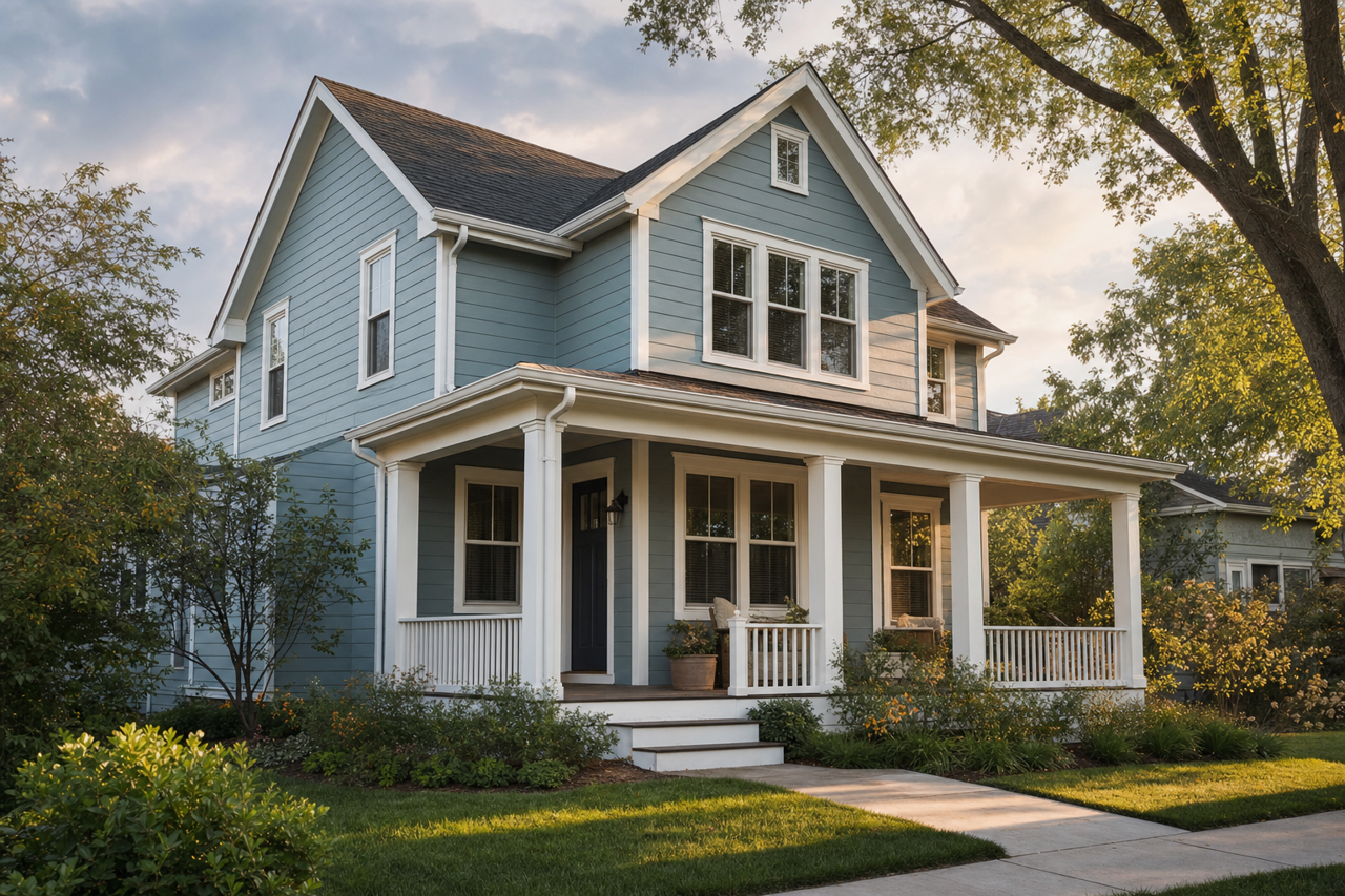 Dusty by Benjamin Moore on exterior