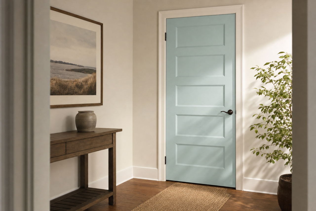 Intuition by Benjamin Moore on interior-doors