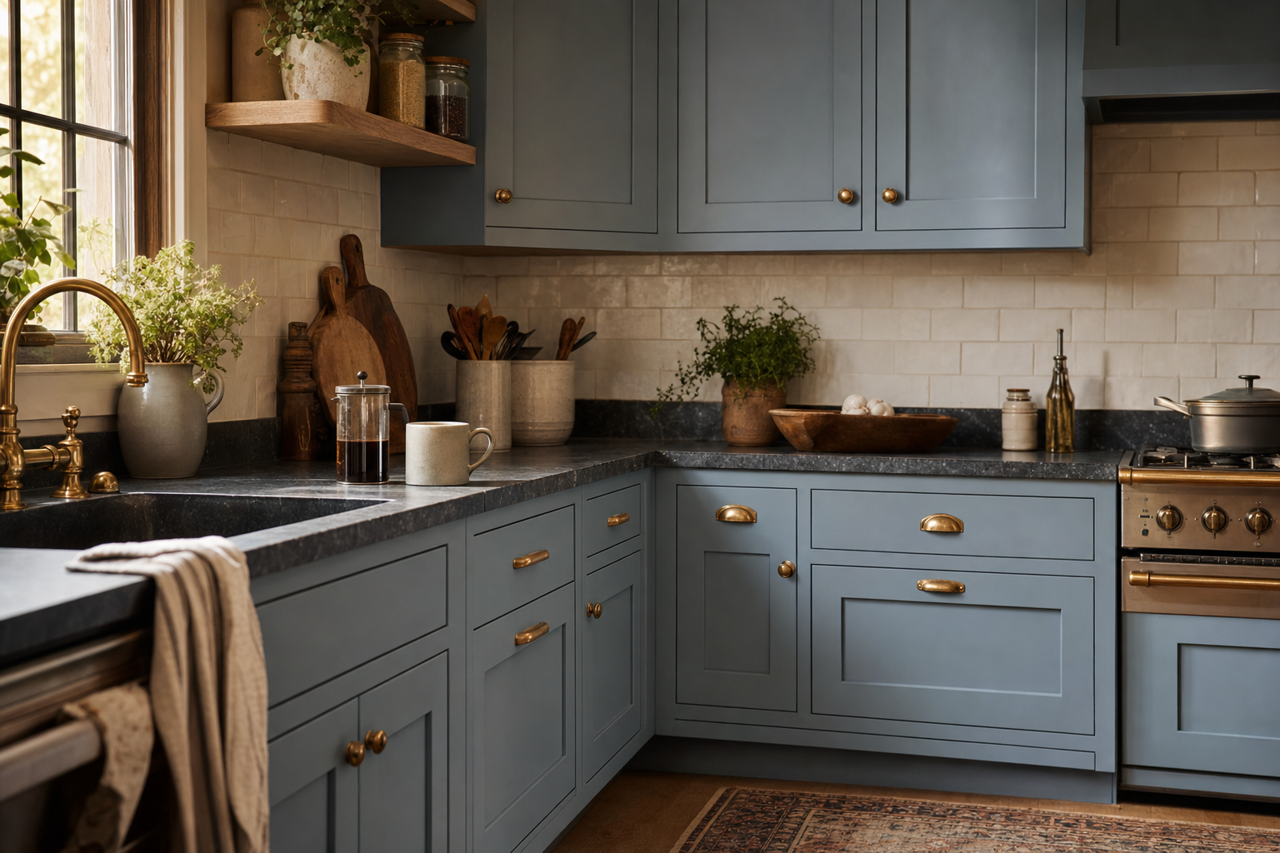 Wild by Benjamin Moore on cabinets