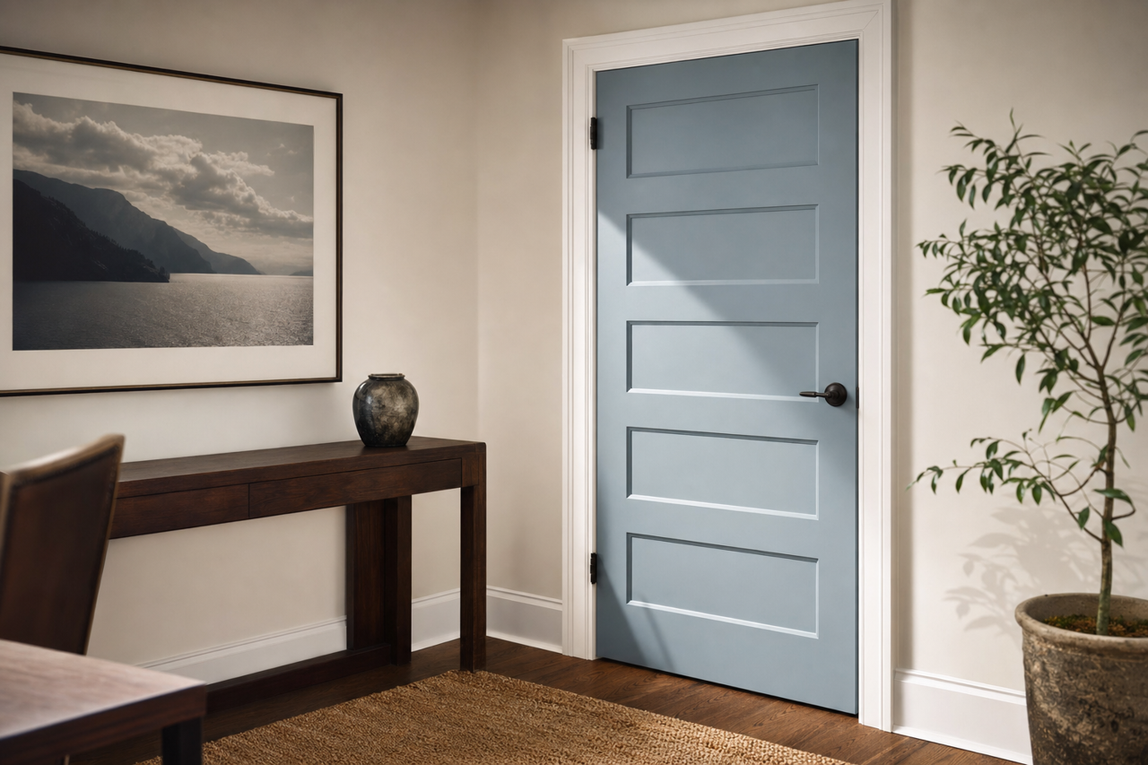 Wild by Benjamin Moore on interior-doors