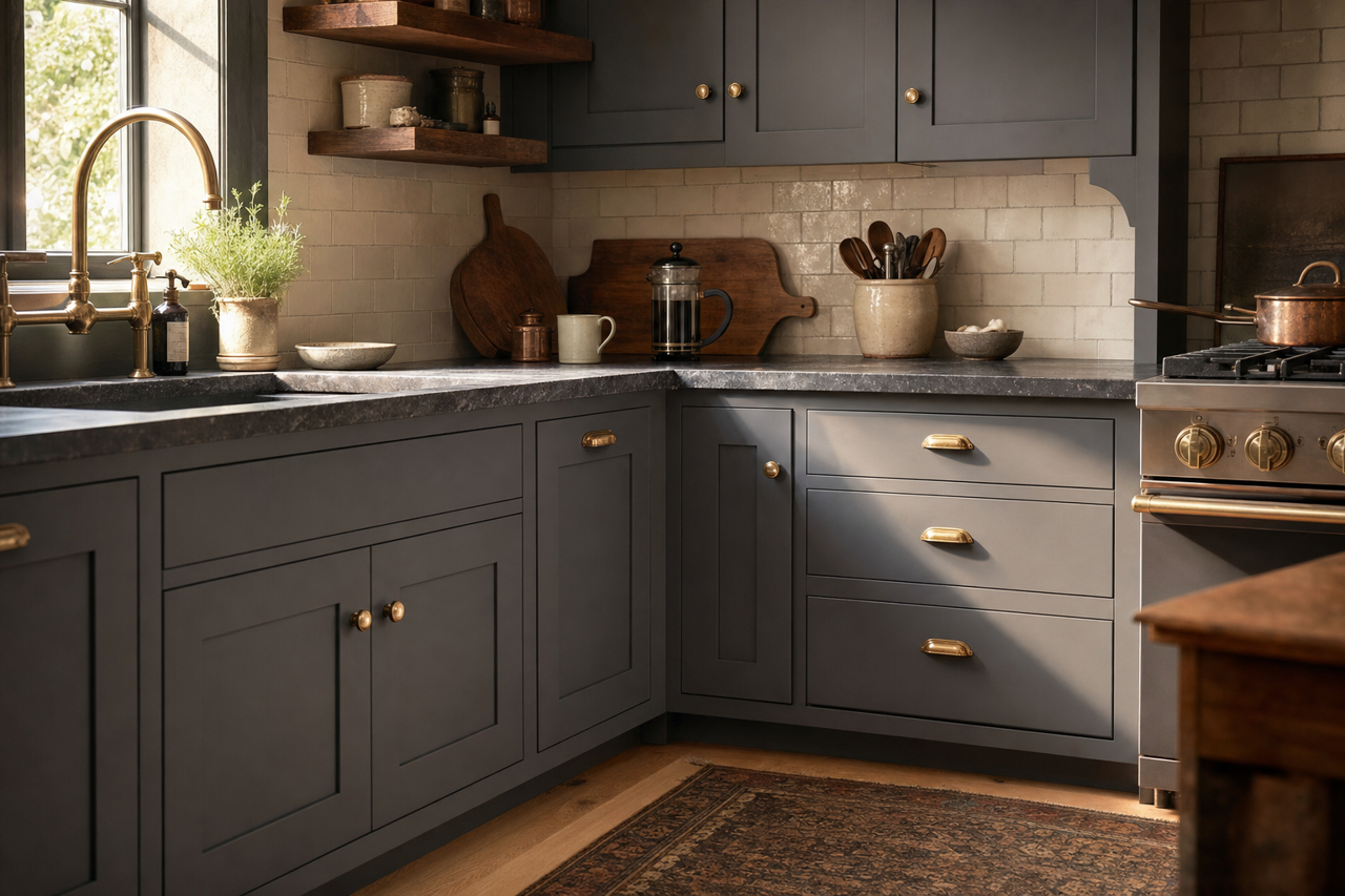 Deep by Benjamin Moore on cabinets
