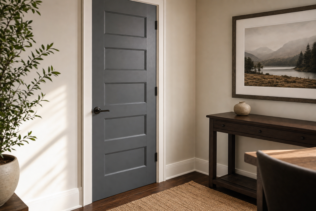 Deep by Benjamin Moore on interior-doors
