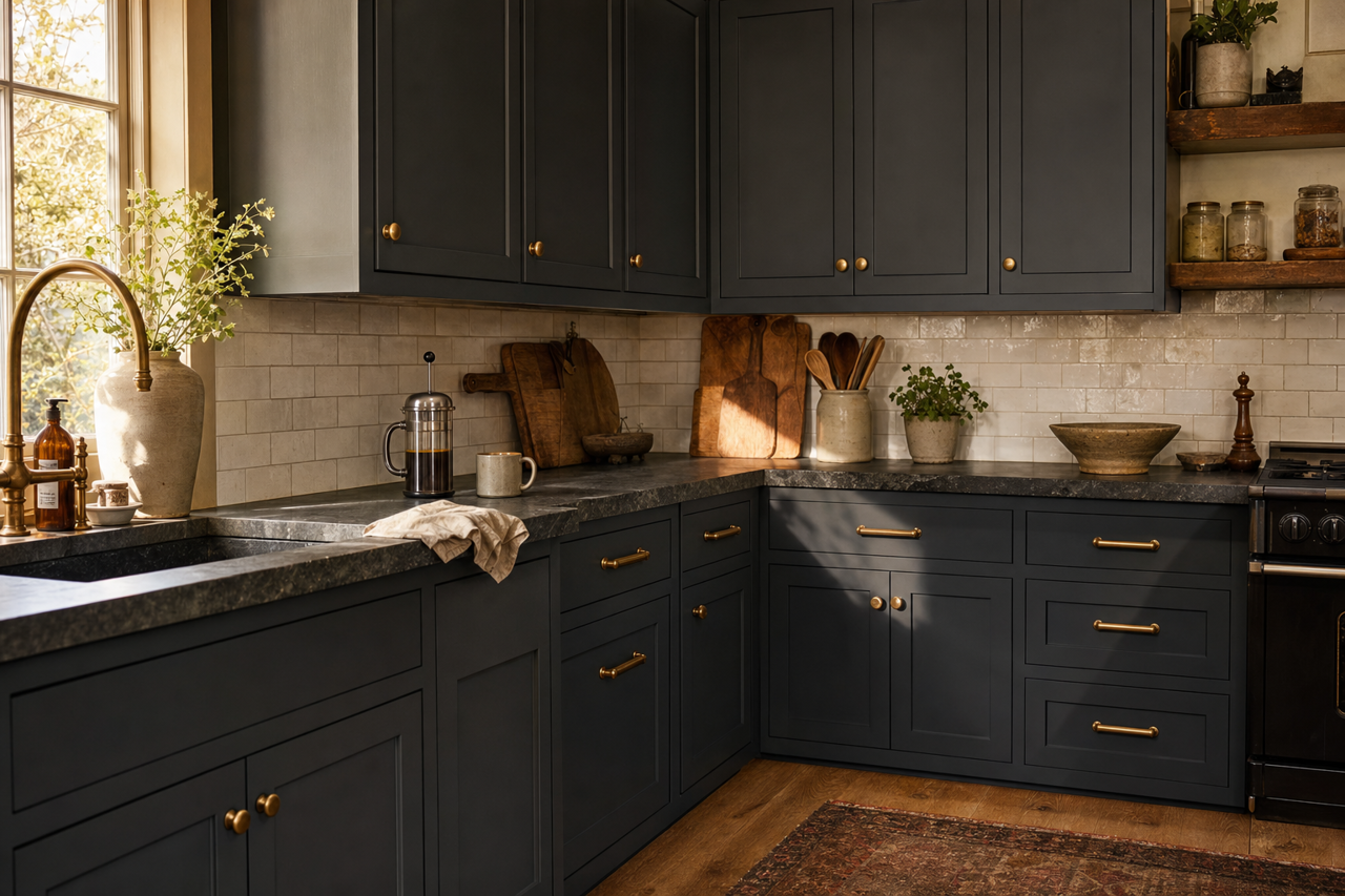 After by Benjamin Moore on cabinets