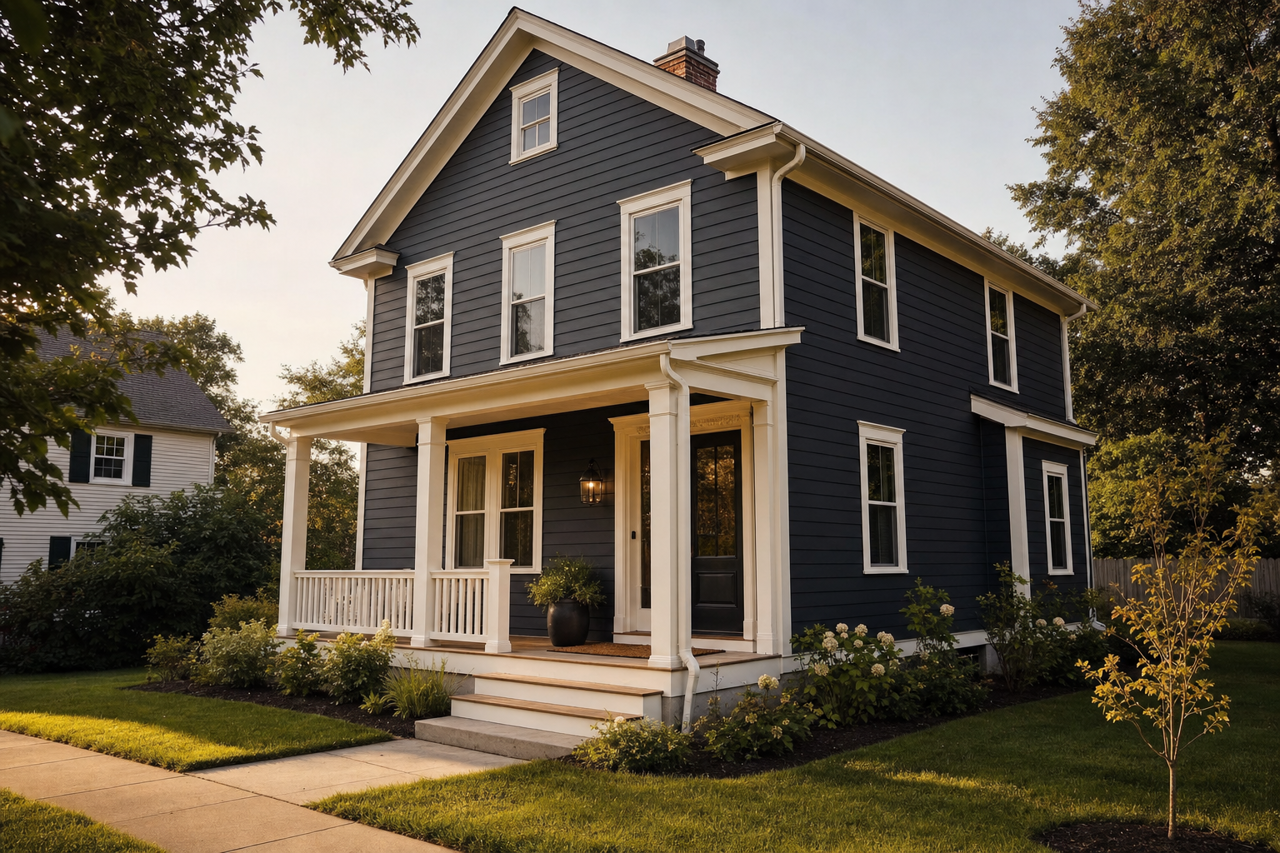 After by Benjamin Moore on exterior