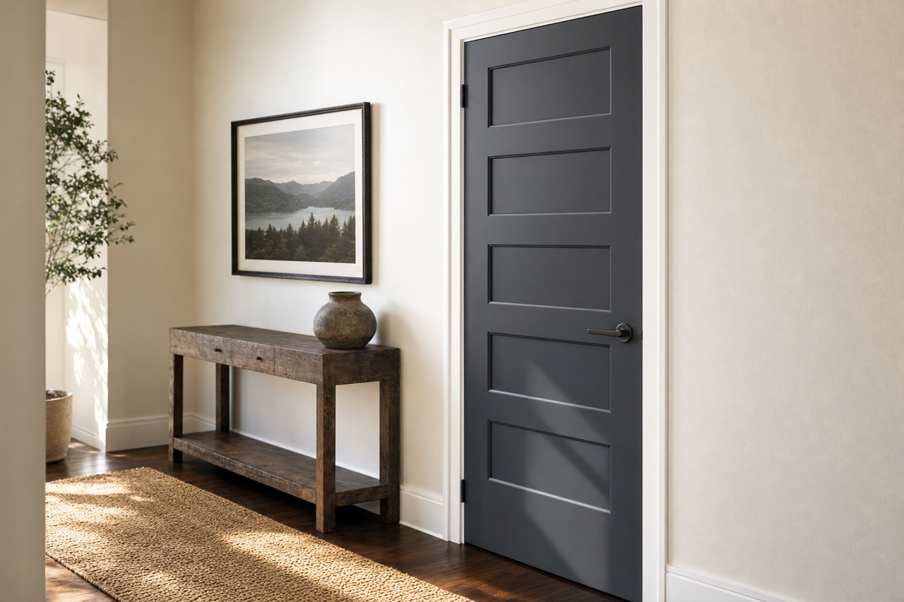 After by Benjamin Moore on interior-doors