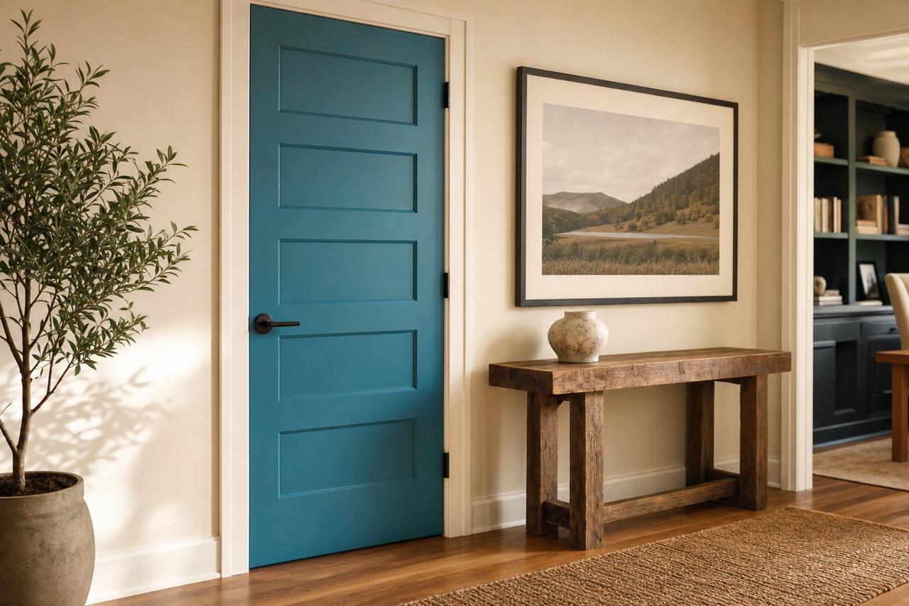 Avalon by Benjamin Moore on interior-doors