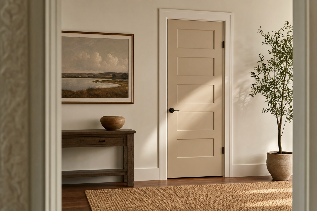 Old by Benjamin Moore on interior-doors