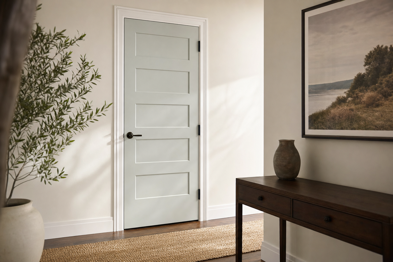 Cool by Benjamin Moore on interior-doors