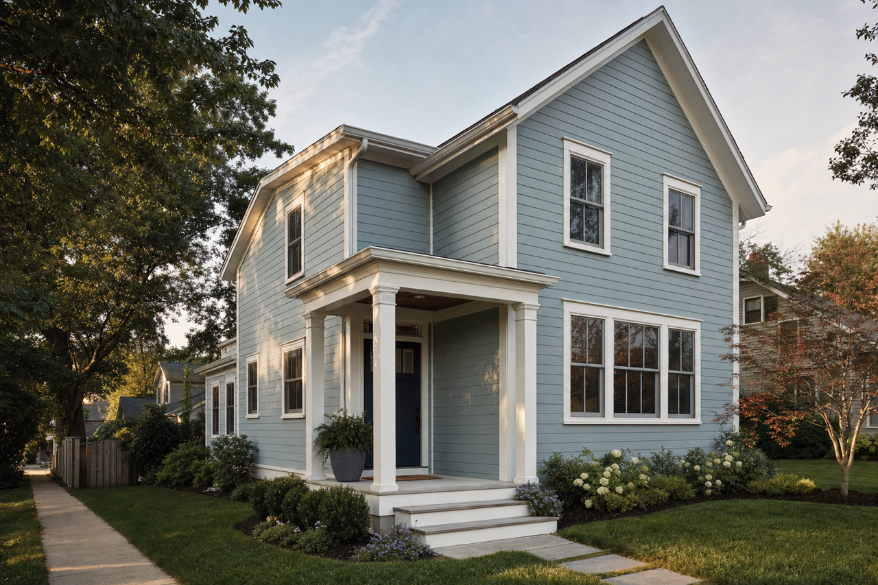 Silken by Benjamin Moore on exterior