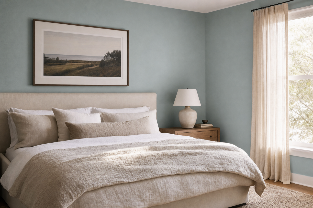Silken by Benjamin Moore on interiors
