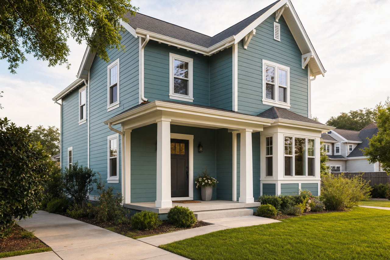 Baltic by Benjamin Moore on exterior