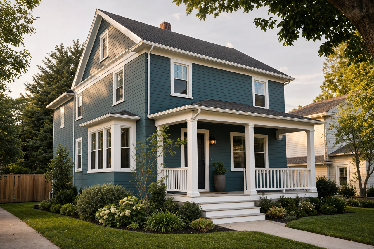 Stained by Benjamin Moore on exterior