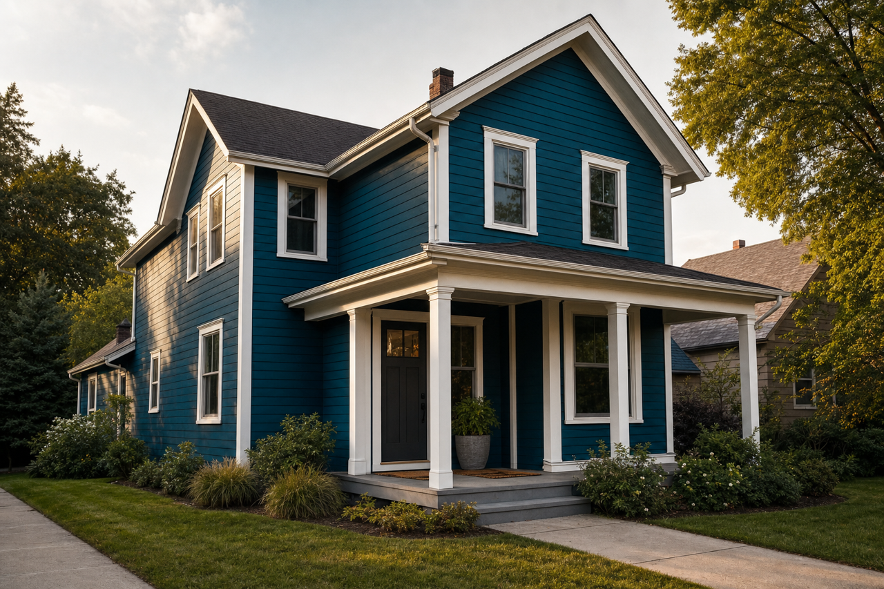 Hidden by Benjamin Moore on exterior