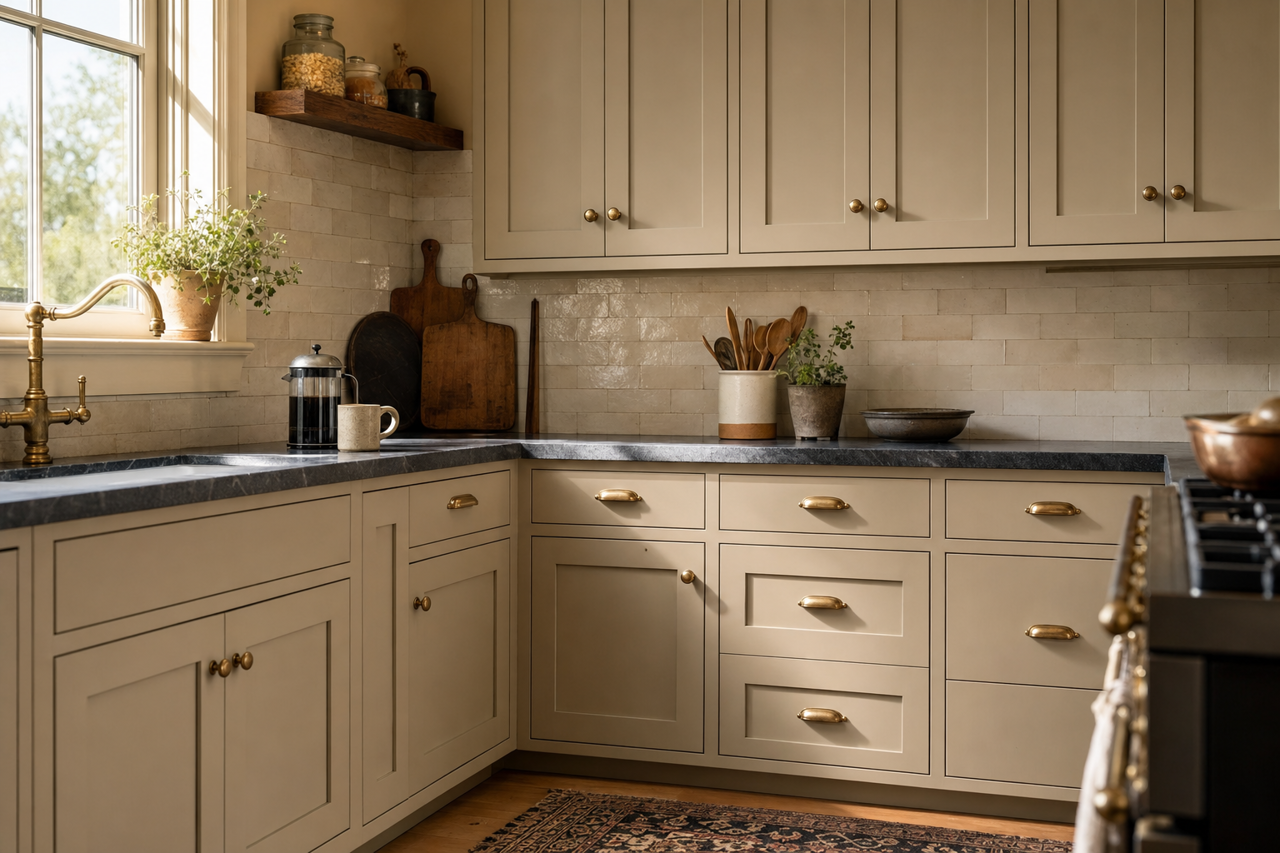 Upper by Benjamin Moore on cabinets