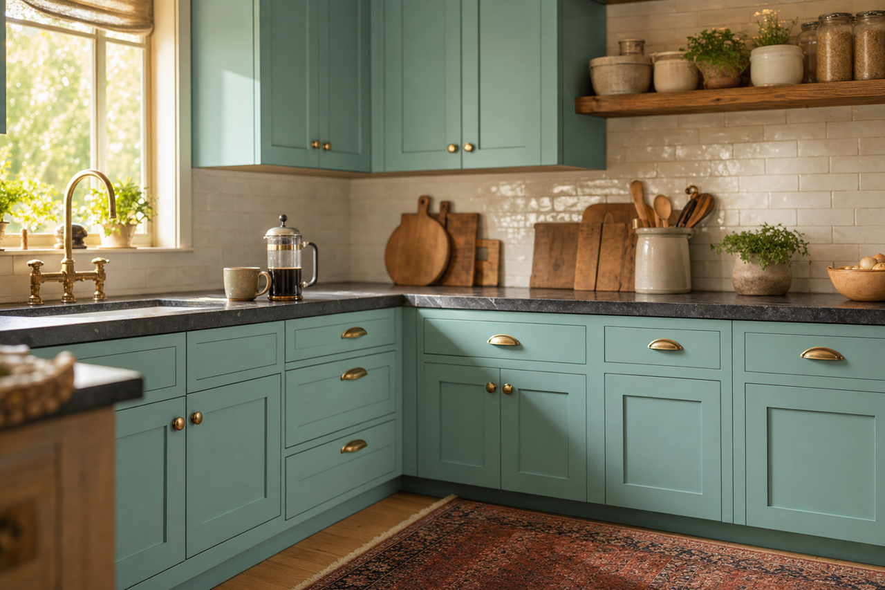 Skydive by Benjamin Moore on cabinets