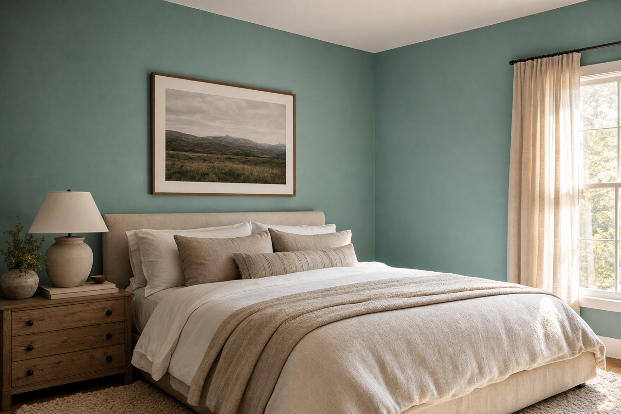 Antiqued by Benjamin Moore on interiors
