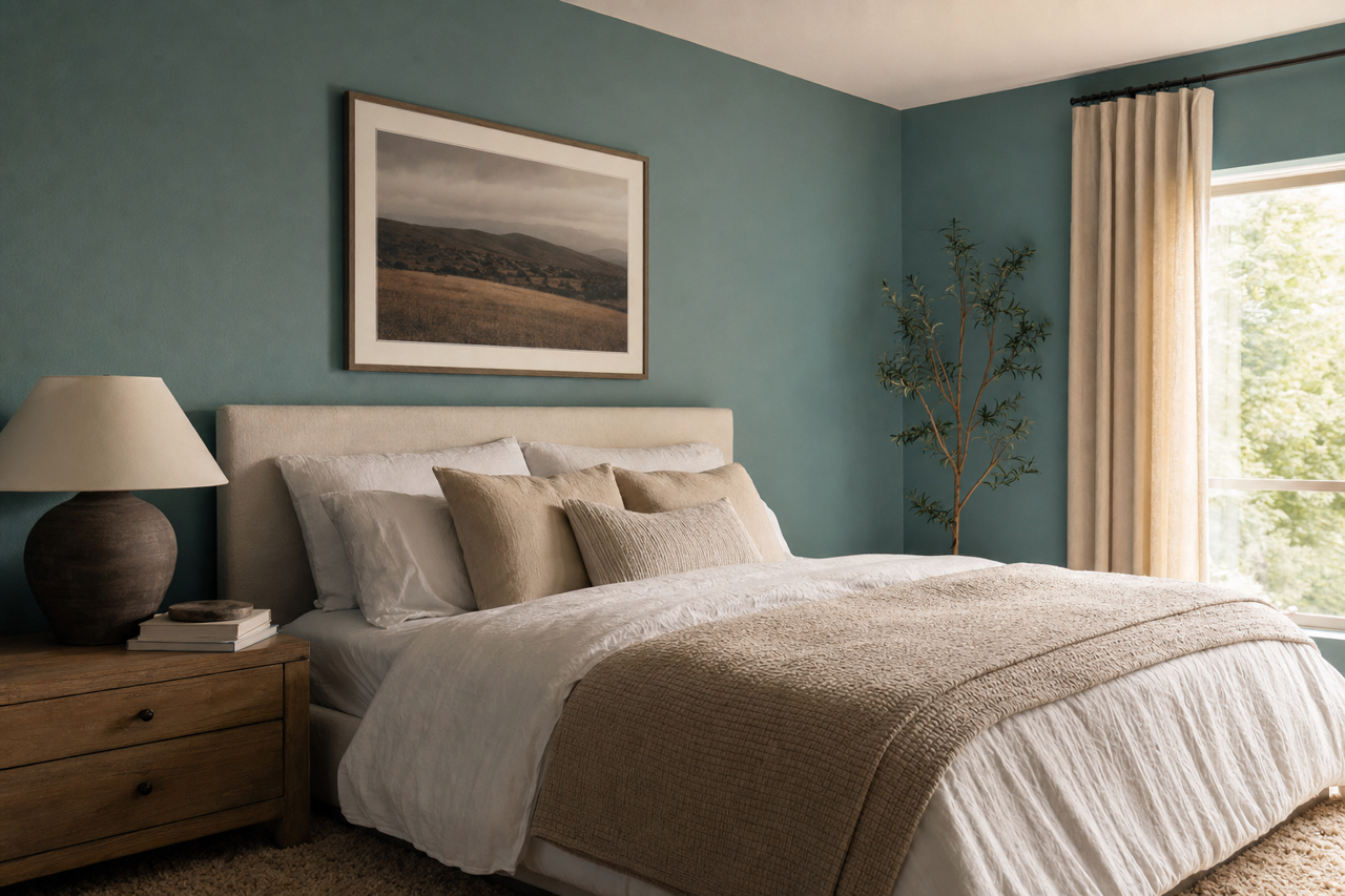 Tropical by Benjamin Moore on interiors