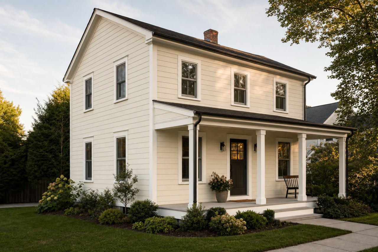 Barely by Benjamin Moore on exterior