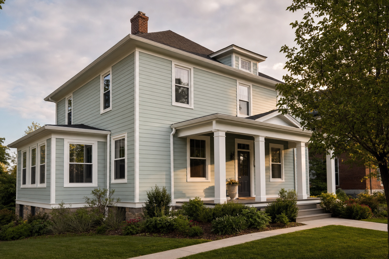 Sylvan by Benjamin Moore on exterior