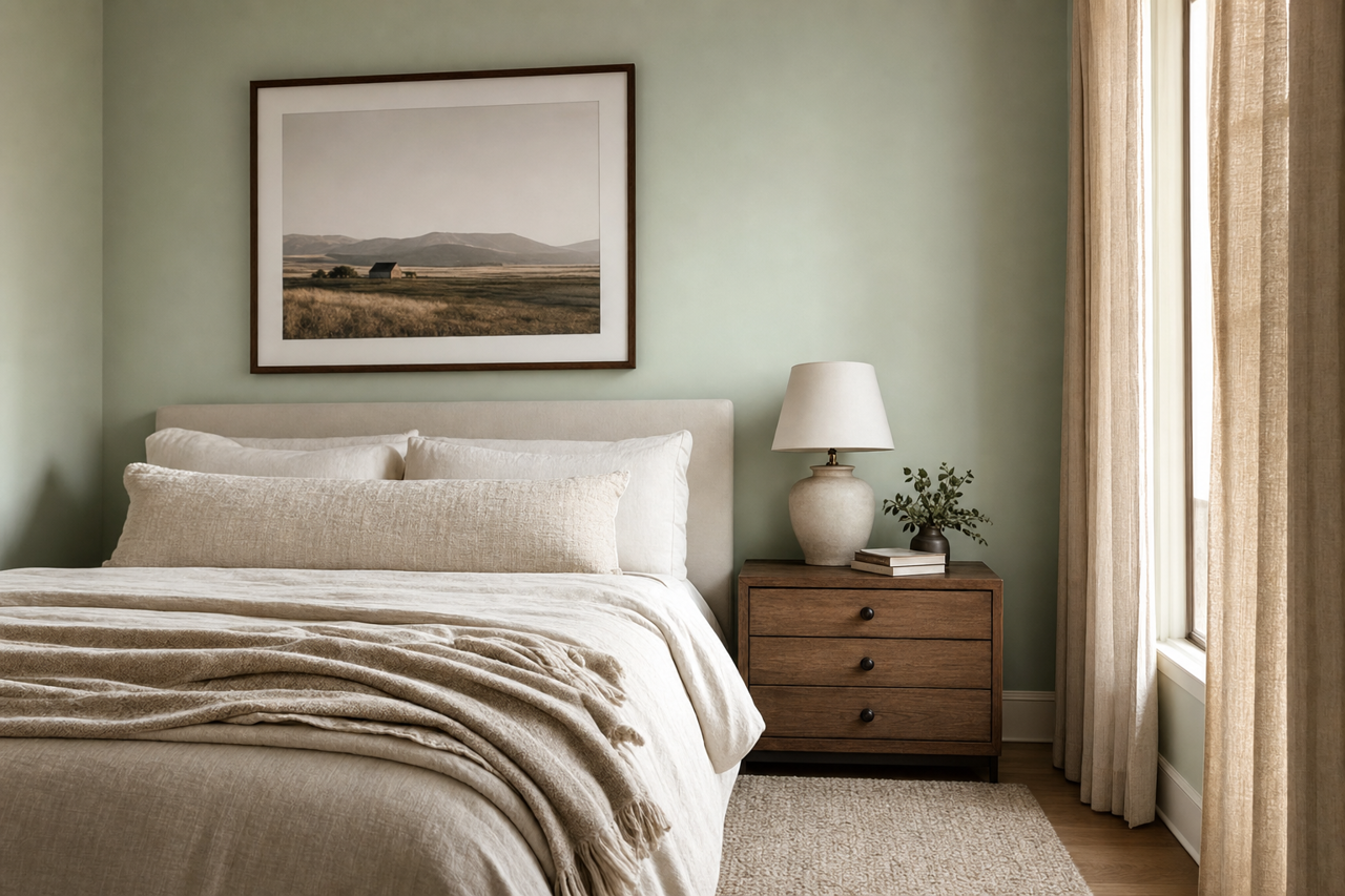 Sylvan by Benjamin Moore on interiors