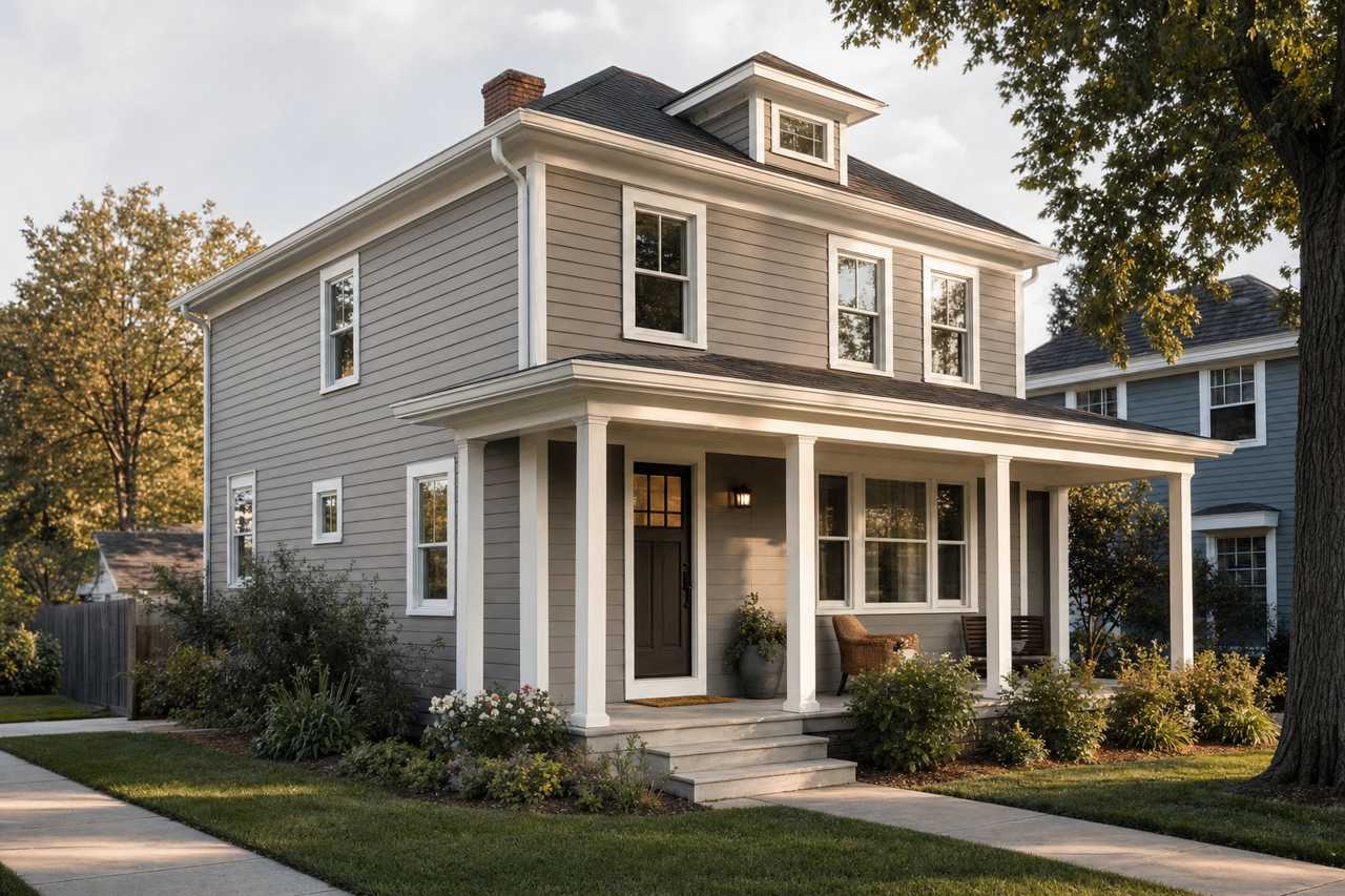 Castle by Benjamin Moore on exterior