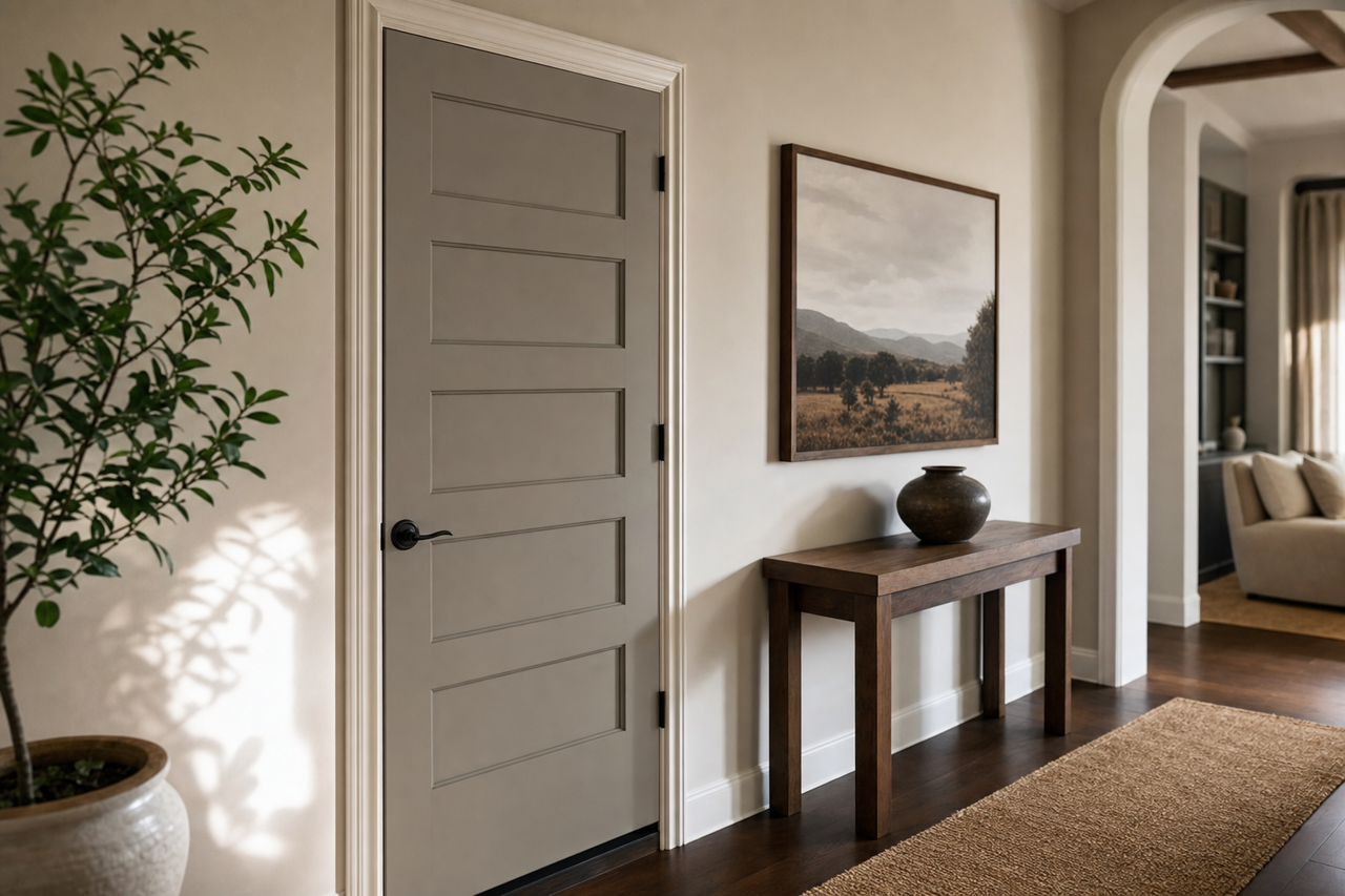 Castle by Benjamin Moore on interior-doors