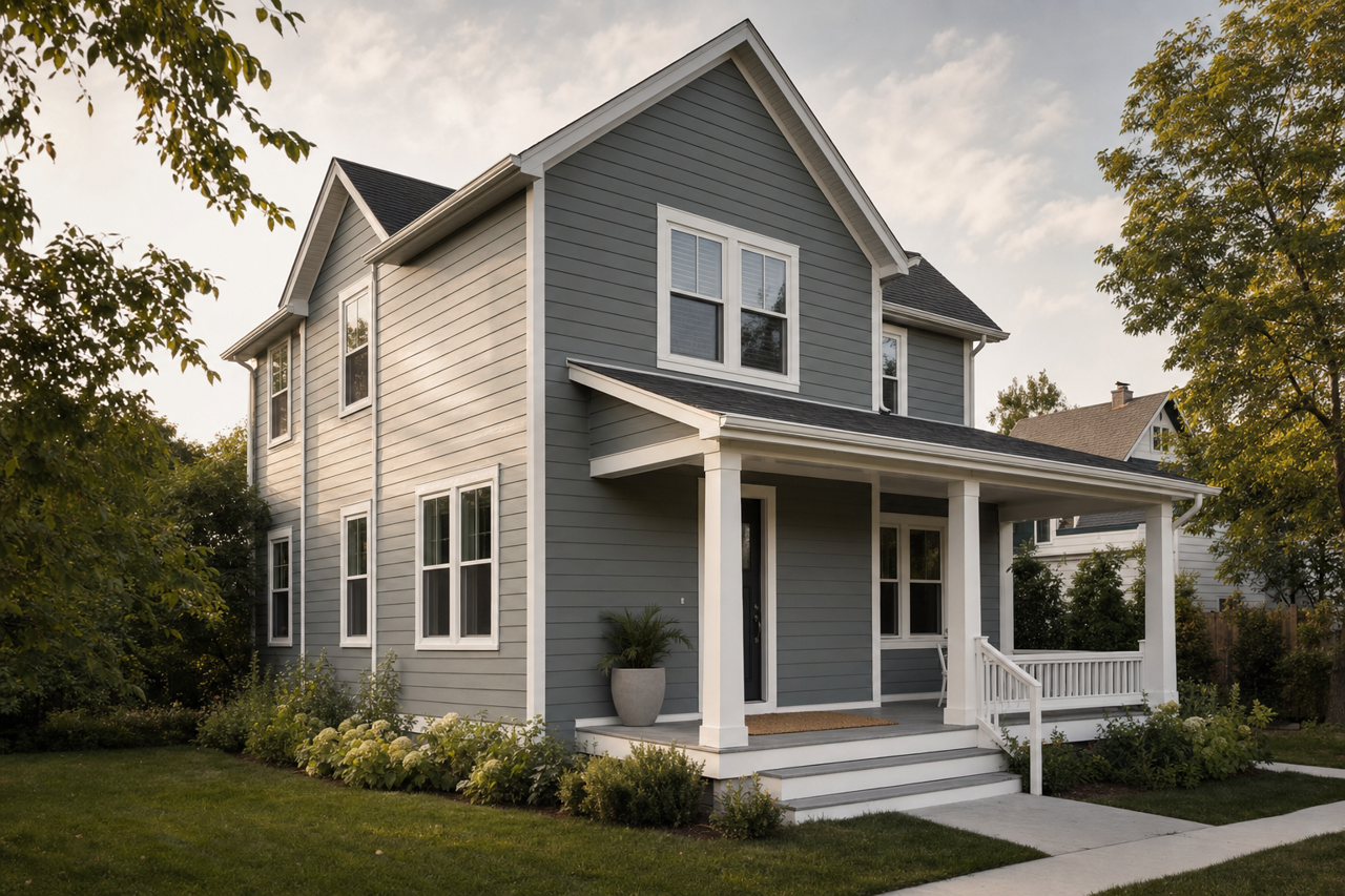 Porch by Benjamin Moore on exterior