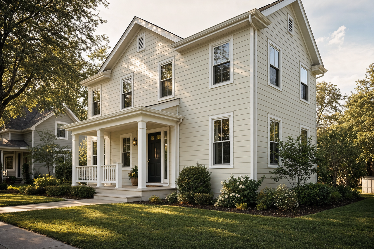 Dusty by Benjamin Moore on exterior