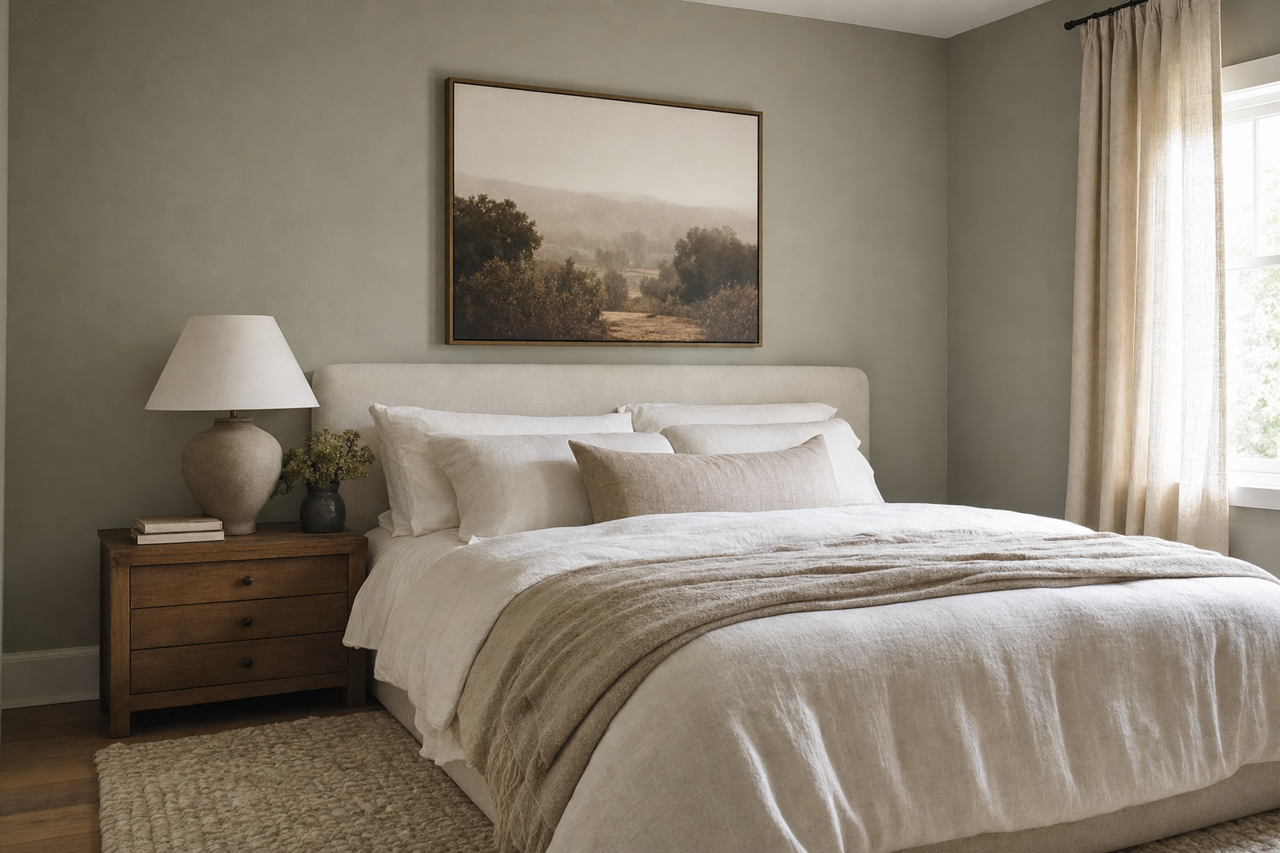 Oil by Benjamin Moore on interiors