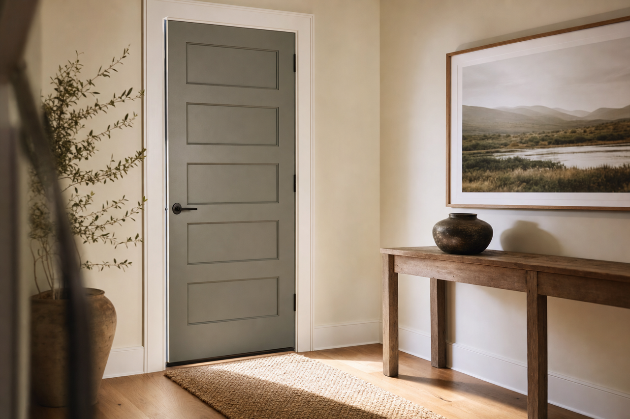 Rooftop by Benjamin Moore on interior-doors