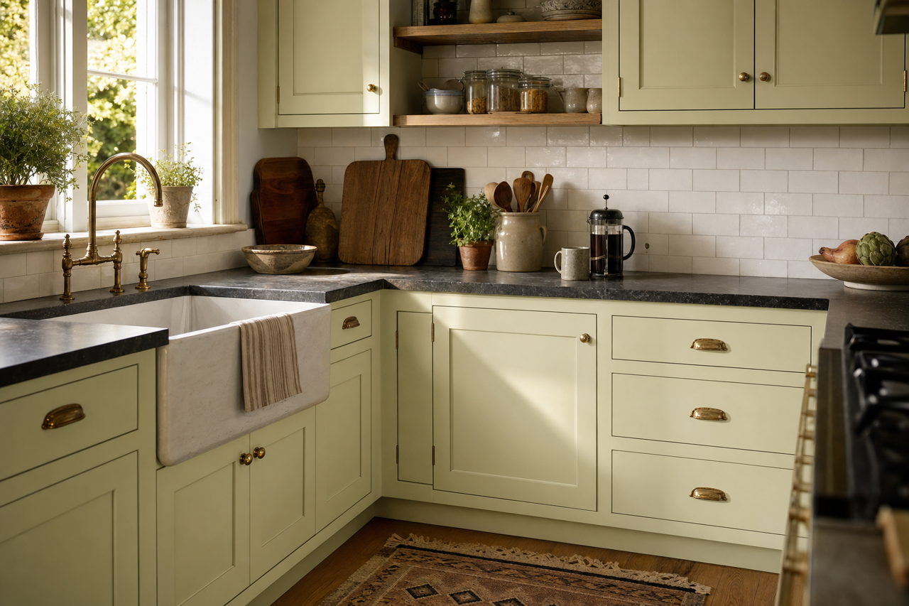 Sweet by Benjamin Moore on cabinets