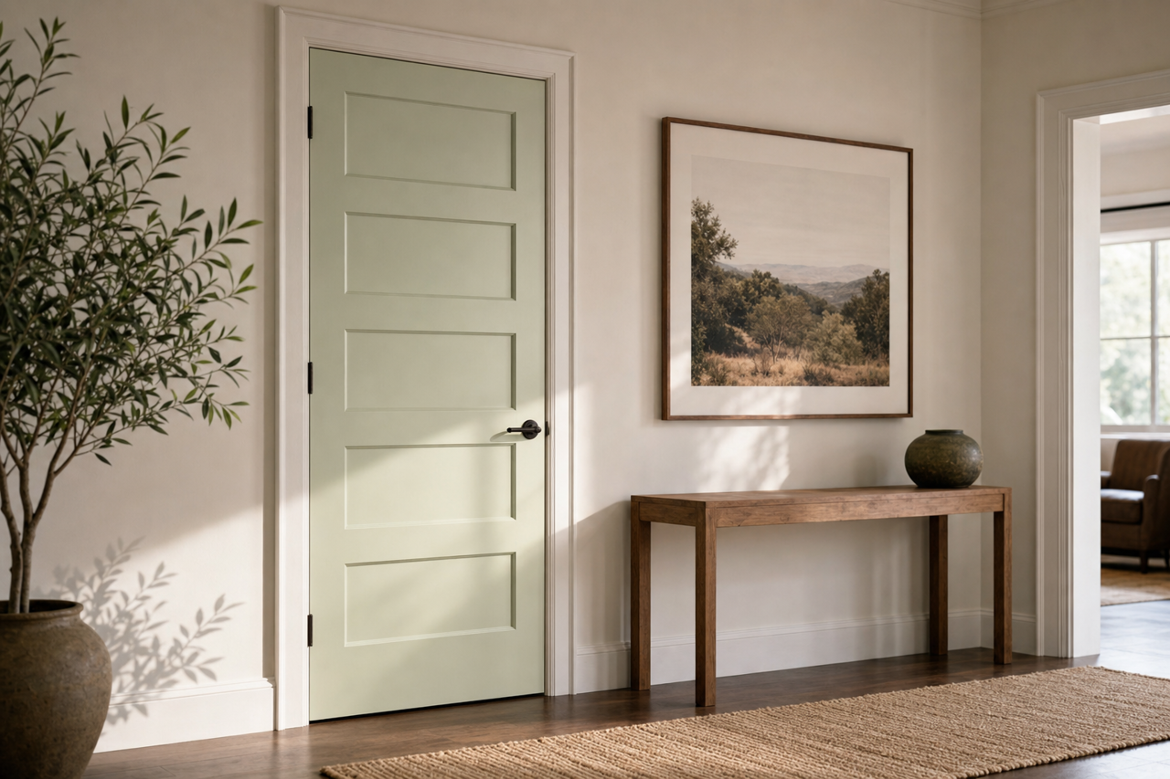 Budding by Benjamin Moore on interior-doors