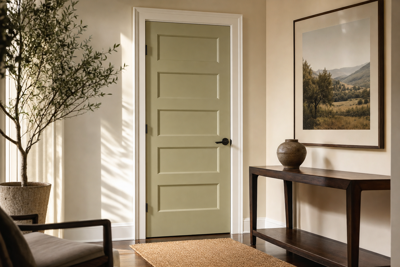 Estate by Benjamin Moore on interior-doors