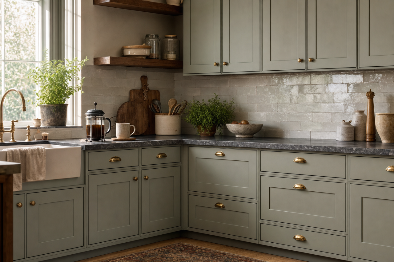 Secret by Benjamin Moore on cabinets