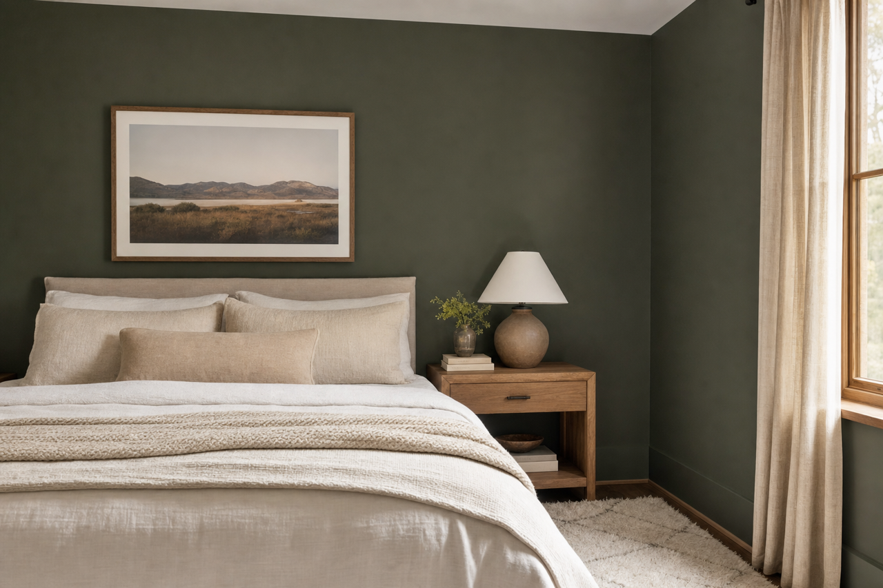 Chimichurri by Benjamin Moore on interiors