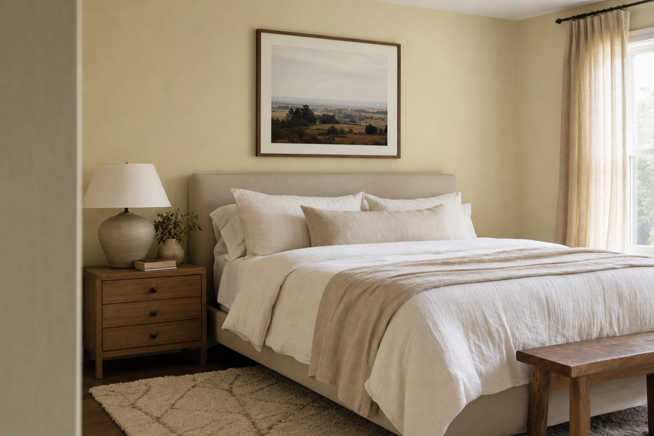 Pistachio by Benjamin Moore on interiors