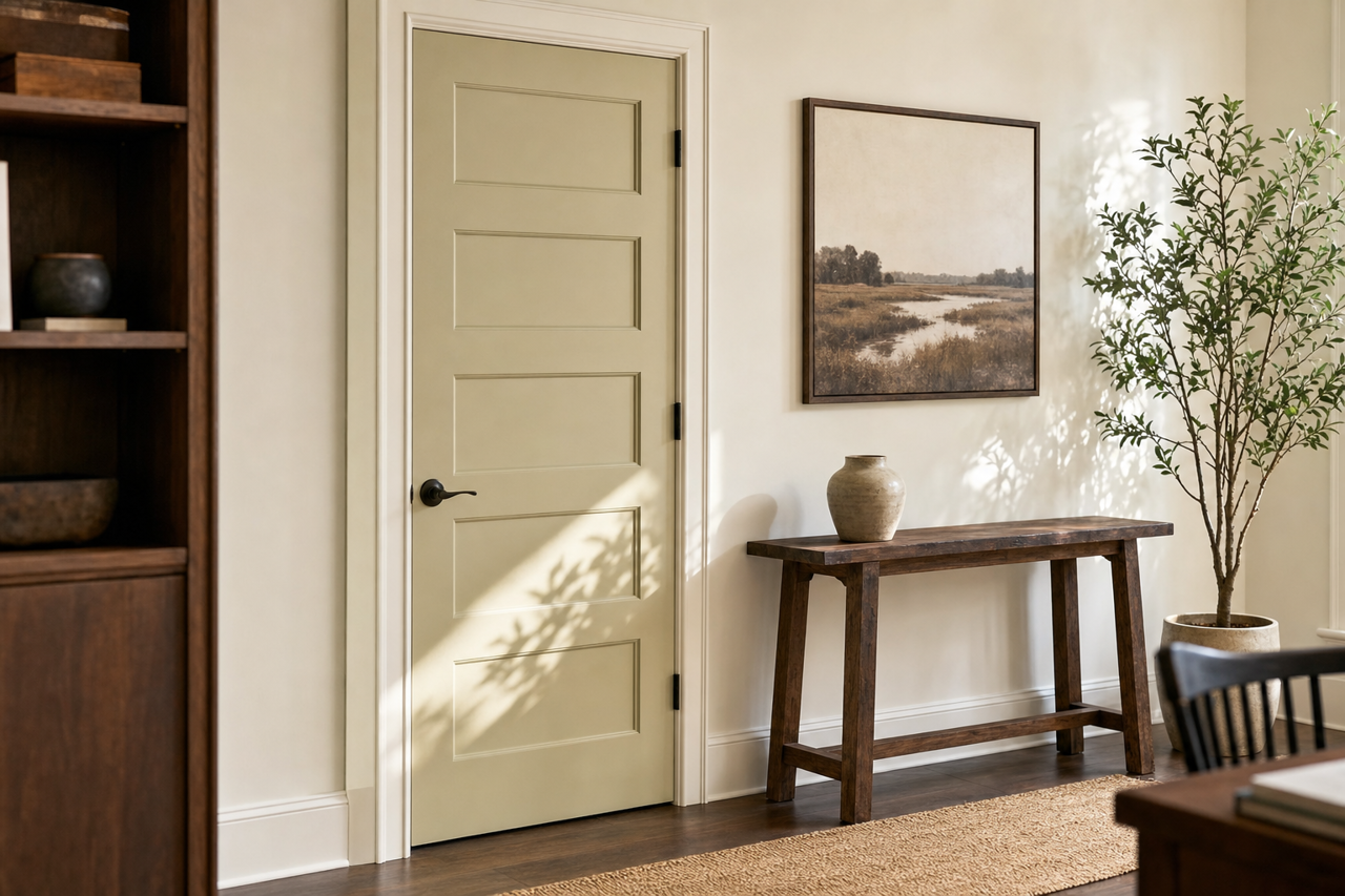Plantation by Benjamin Moore on interior-doors