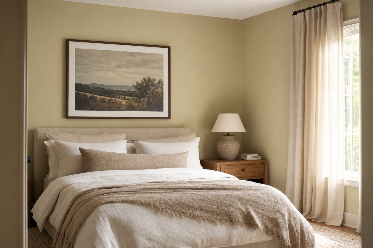 Plantation by Benjamin Moore on interiors