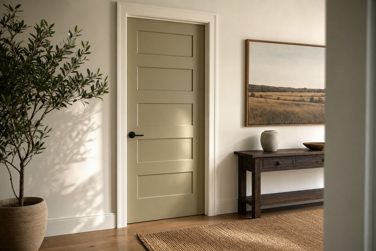 Thayer by Benjamin Moore on interior-doors