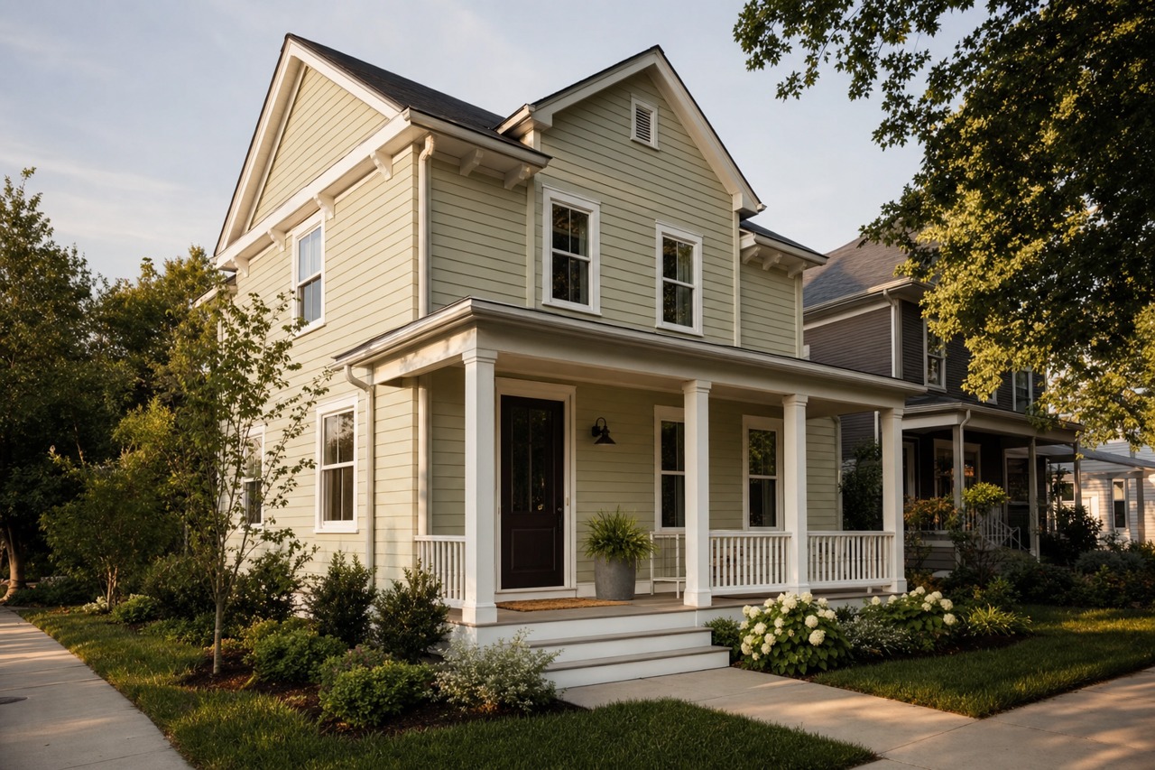 Spring by Benjamin Moore on exterior