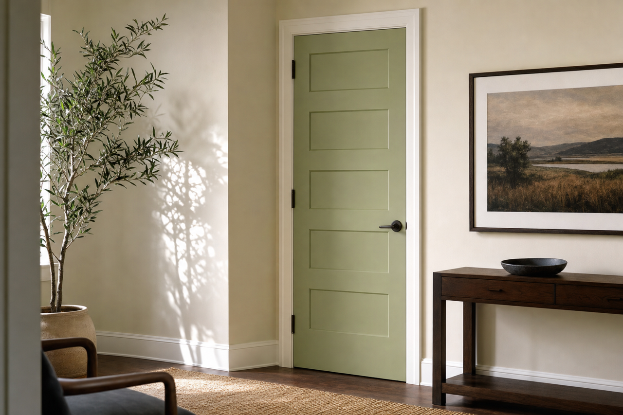 Barefoot by Benjamin Moore on interior-doors