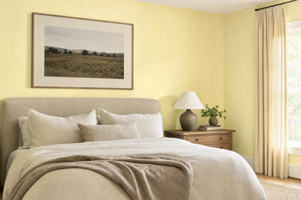 Lime by Benjamin Moore on interiors