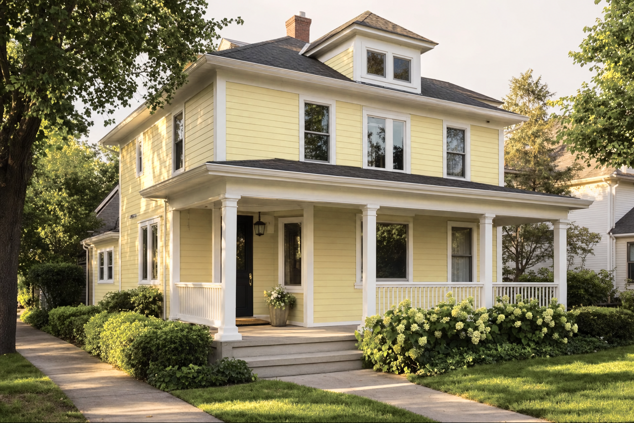 Green by Benjamin Moore on exterior