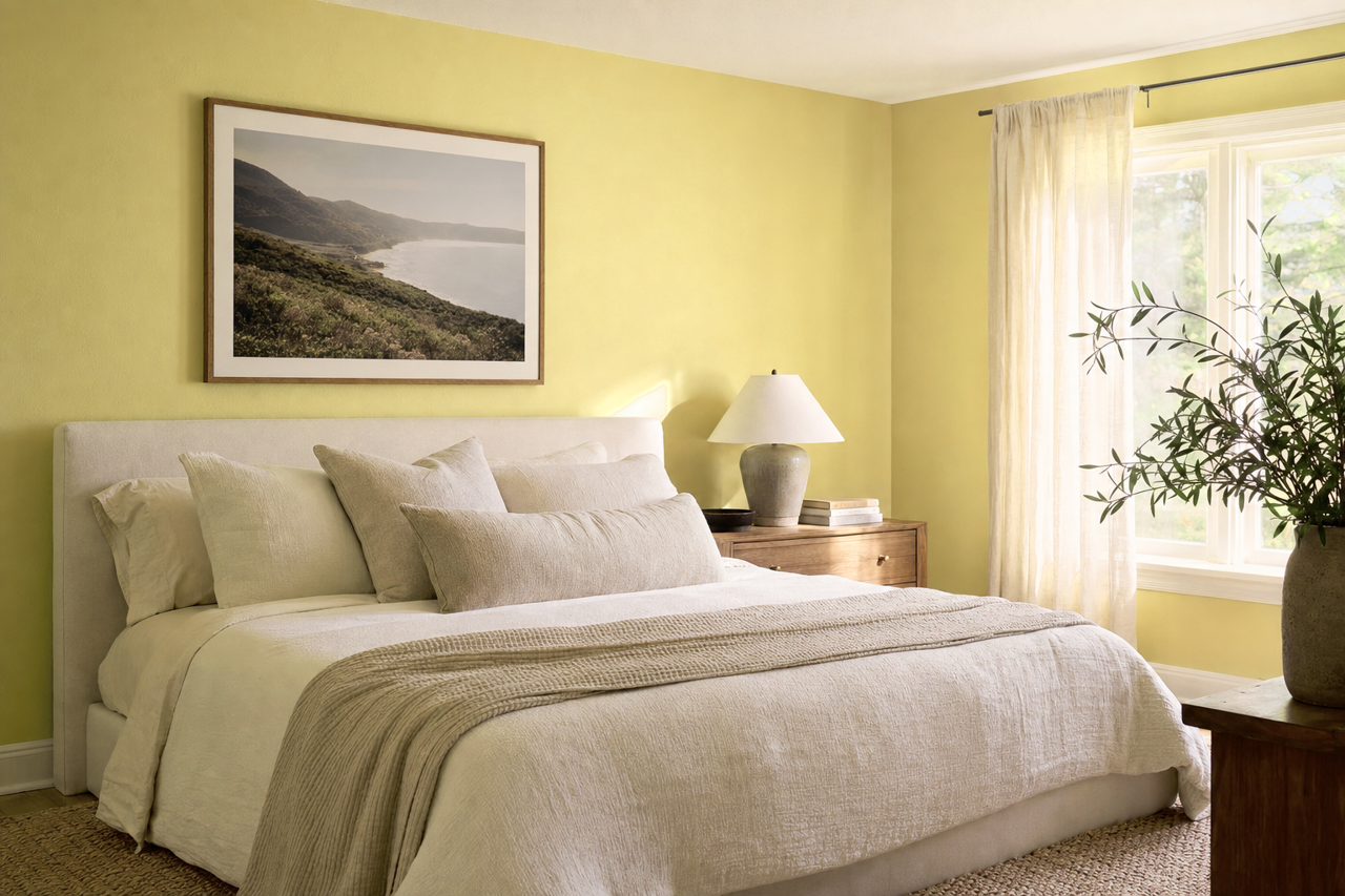 Green by Benjamin Moore on interiors