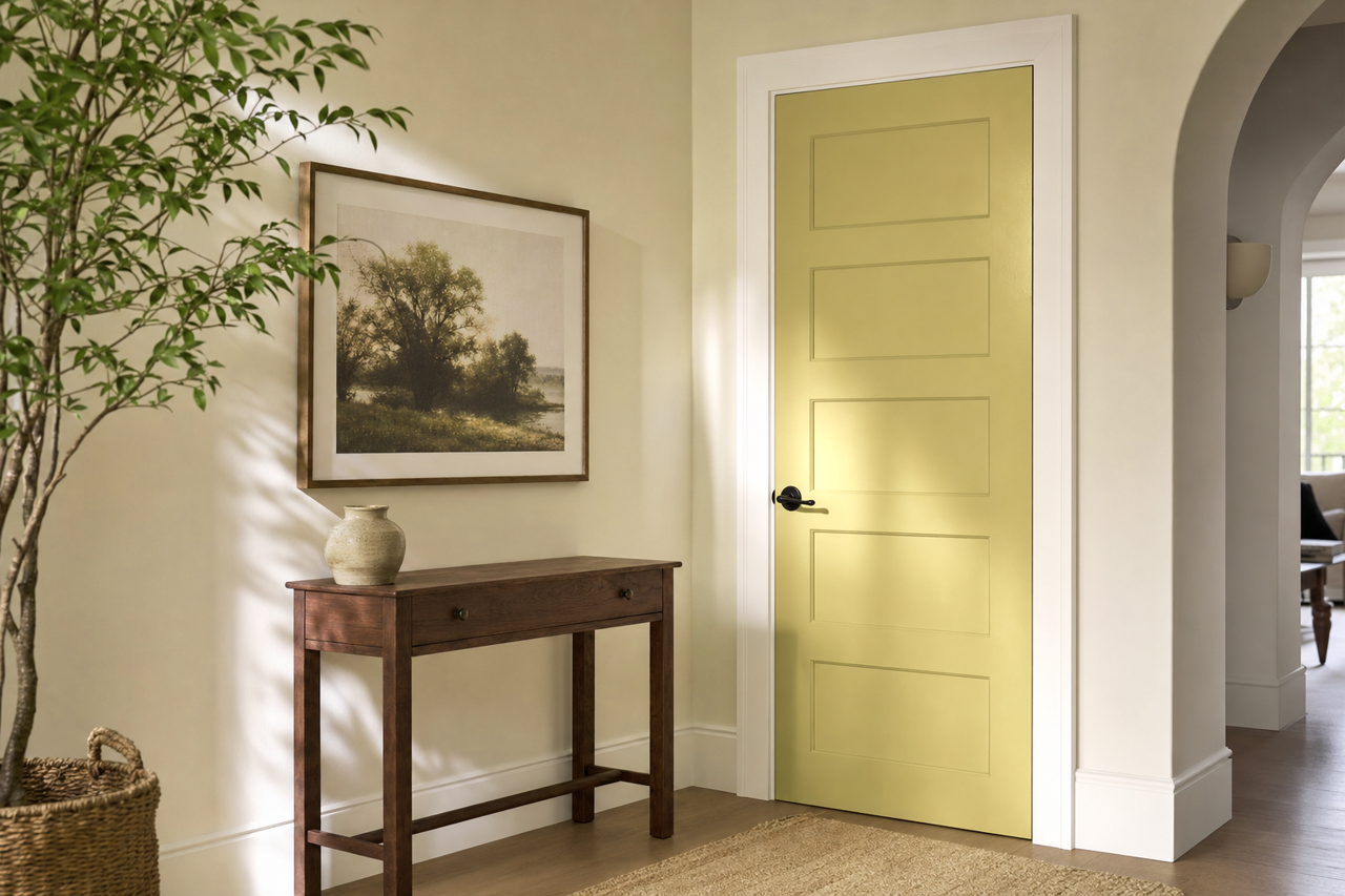 Lilianna by Benjamin Moore on interior-doors