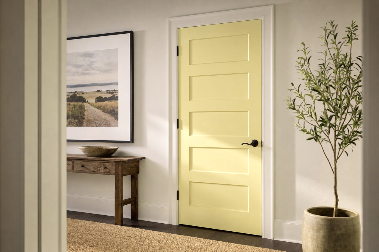 Morning by Benjamin Moore on interior-doors